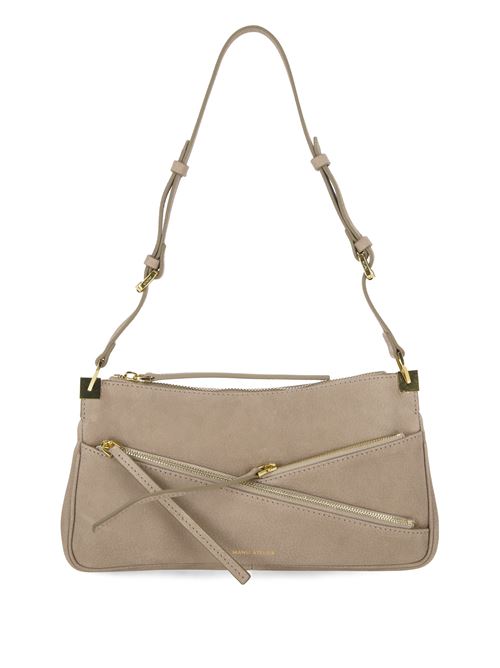 Three Zipped shoulder bag MANU ATELIER | 2024272SILK GREY